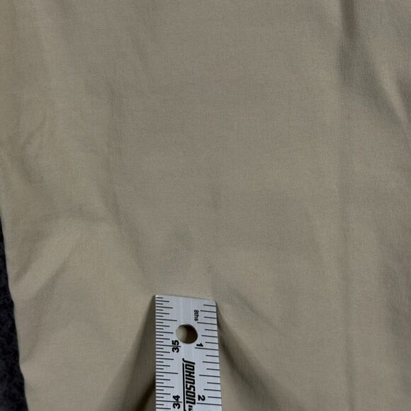 Eddie Bauer Pants Mens 33x34 Beige Travex Straight Fit Stretch Outdoor Hiking - Picture 4 of 16